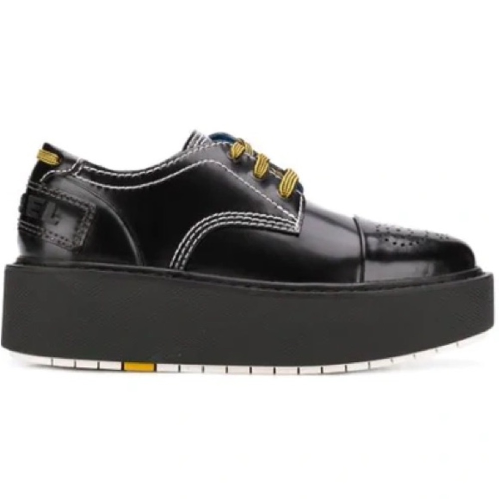SOLD Diesel D-Cage LC Shoes Size 8.5 / 39 EU Platform Oxford Academic Goth Punk